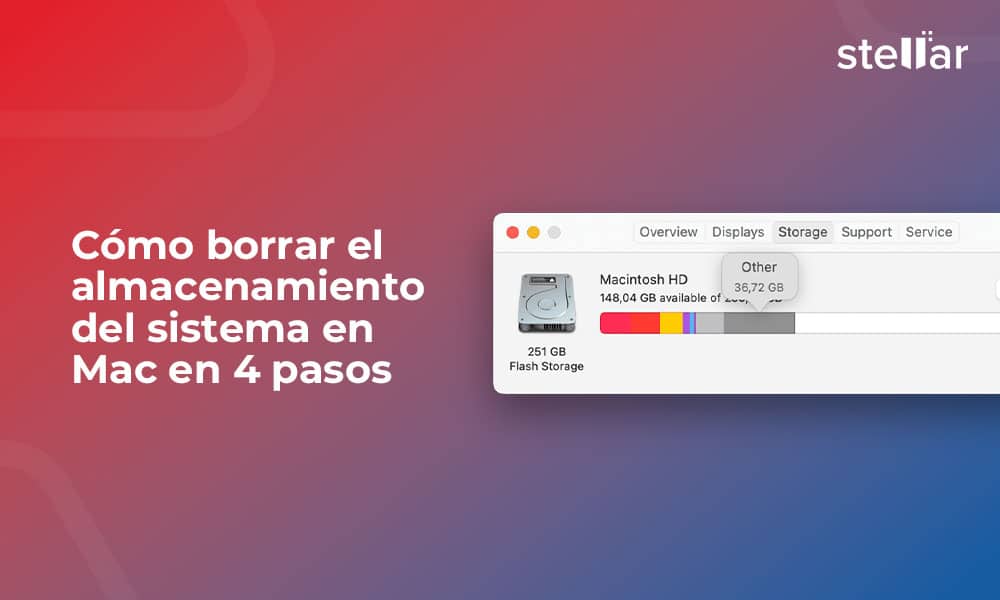 Cómo borrar el almacenamiento del sistema en Mac en 4 pasos