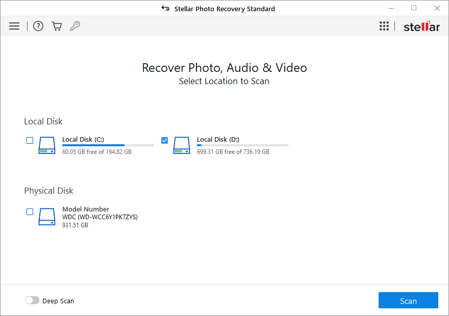 Stellar Photo Recovery Standard