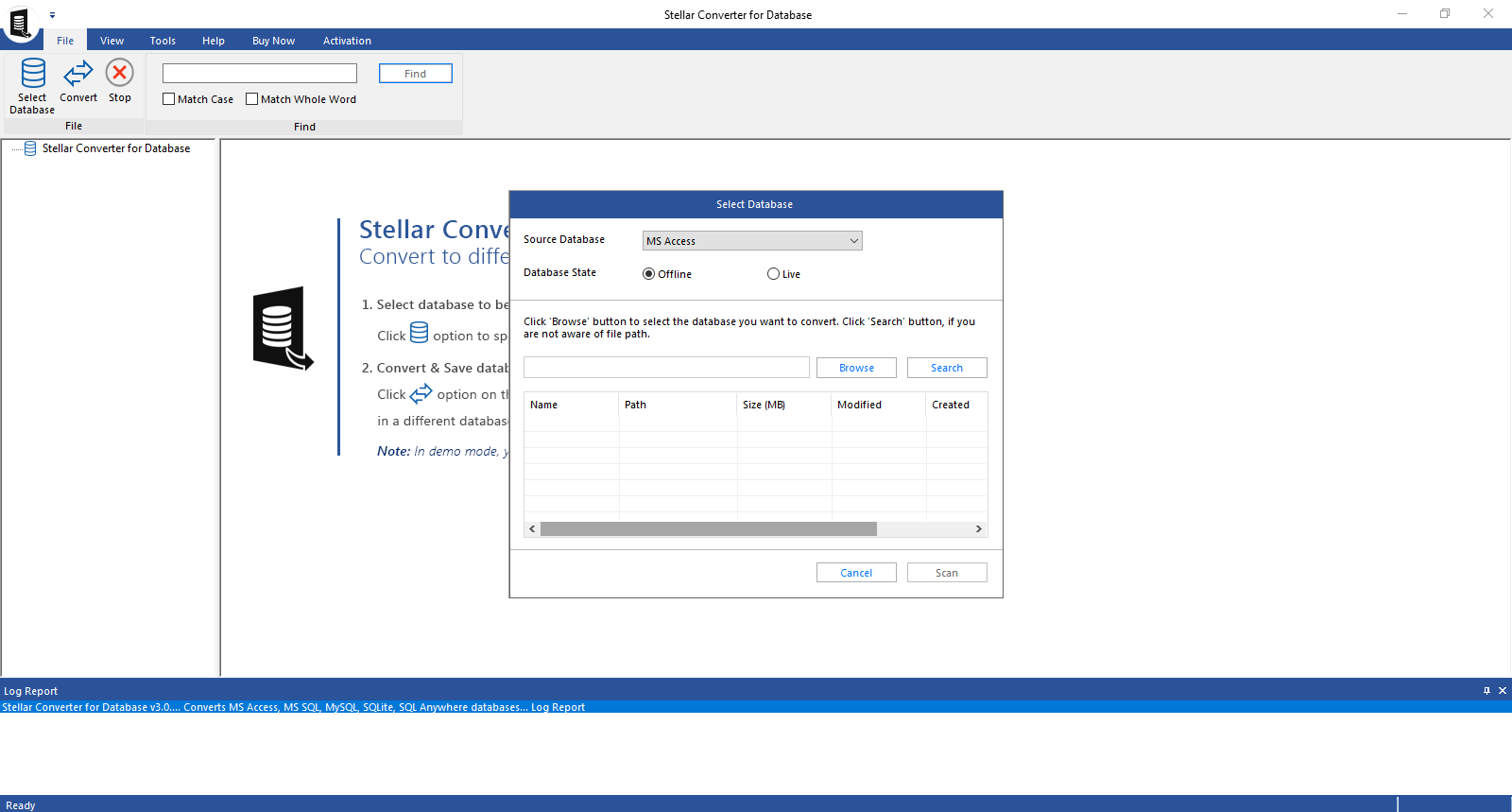 Stellar Converter for Database