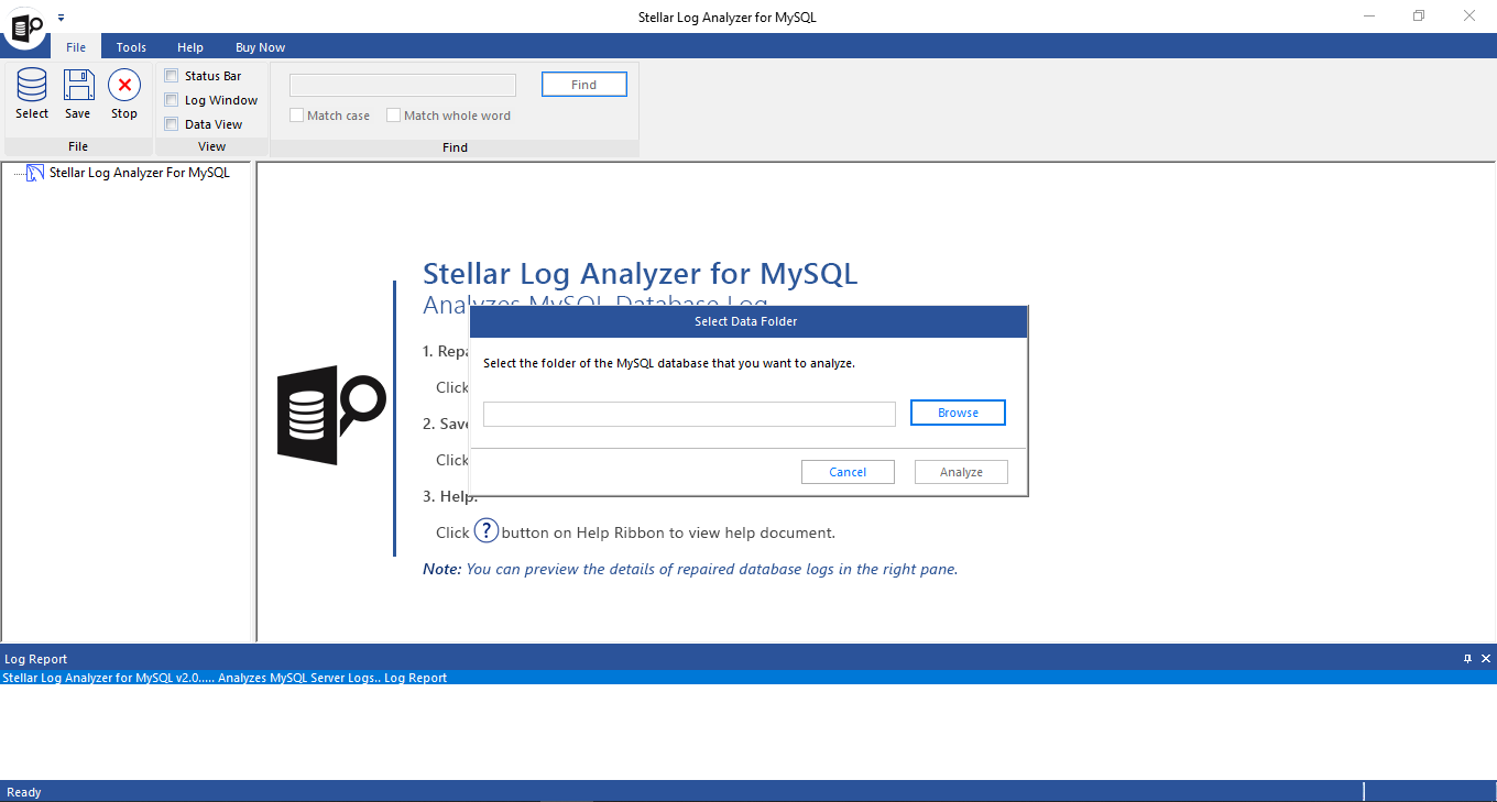 Stellar Log Analyzer for MySQL